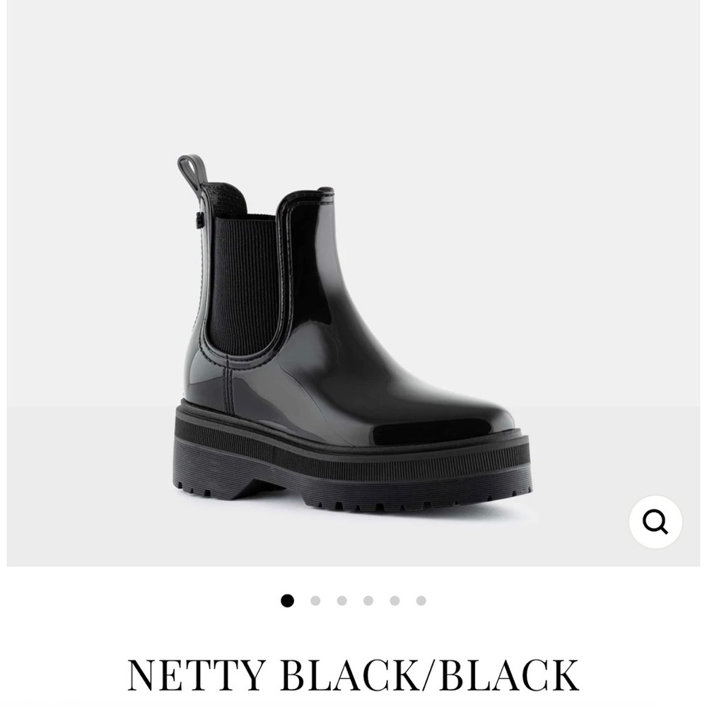 Lemon jelly size 9 patent vegan leather chelsea boot